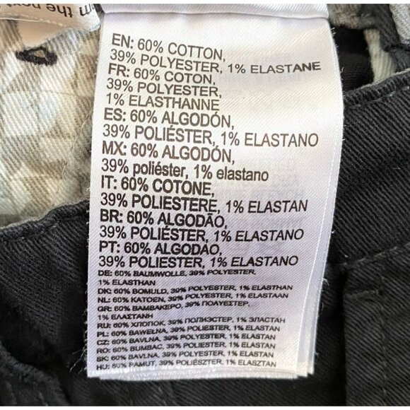 Quiksilver Boys Black Regular Fit Straight Leg Pants Size 7 Skater Surfer Logo - Picture 8 of 9